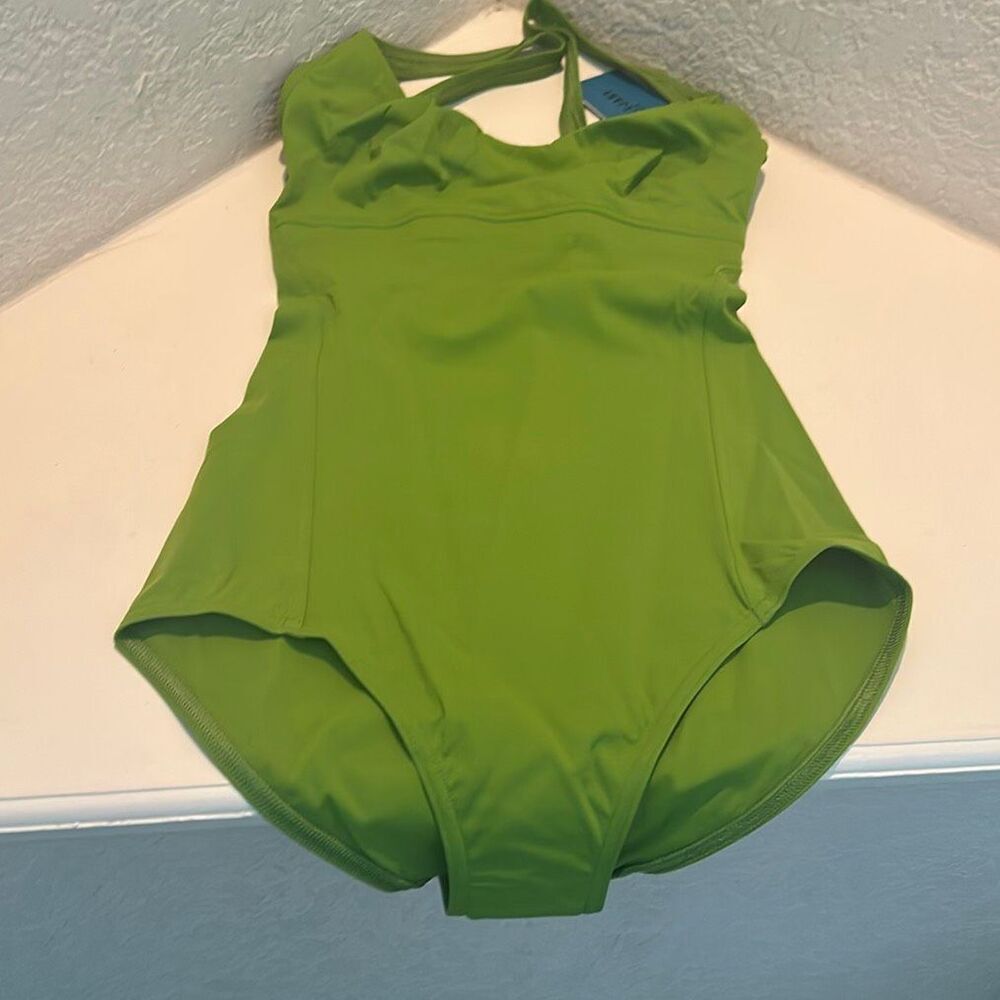Maison Lejaby Sculpt Wireless One-piece Swimsuit Jungle Green Modern Size XS